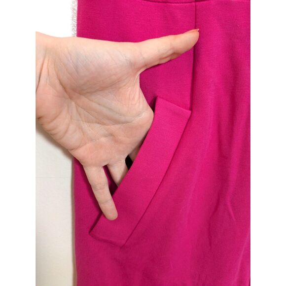 Diane von Furstenburg Carpreena Mini Hot Pink Sleeveless Dress w/ Pockets Sz 4 - Picture 8 of 11